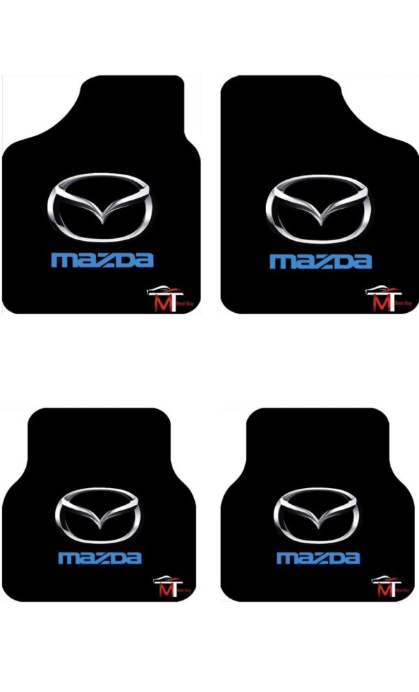 Car floor mats set, high quality material, excellent sealing, bright and stable colors and graphics, non-slip, waterproof, no unwanted odors, easy to clean (Compatible with Mazda)