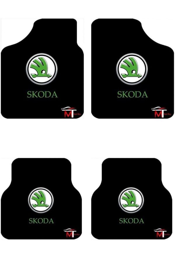 Car pedal set made of high quality material, waterproof and non-slip, easy to clean (compatible with Skoda)